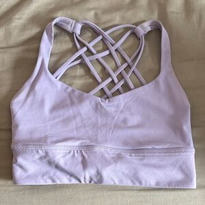 lululemon athletica Lilac Lattice-Back Sports Bra